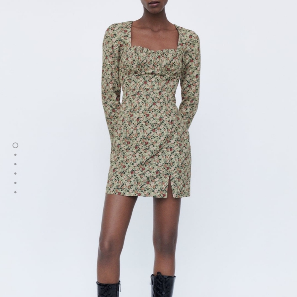 Zara floral printe dress